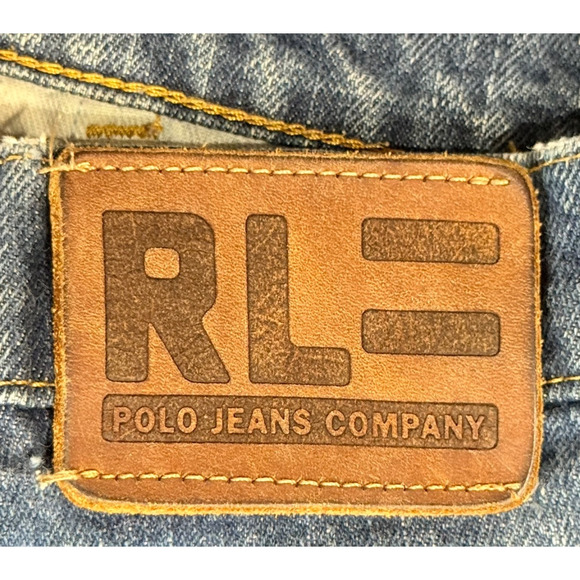 Vintage Polo Ralph Lauren x YANKEES Collab Carpenter Jeans Double Knee 34x32 - Picture 3 of 9